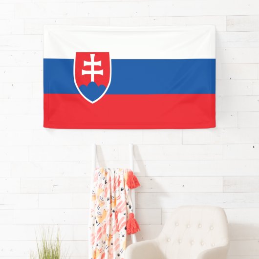 Slowakische Flagge Banner (Insitu)