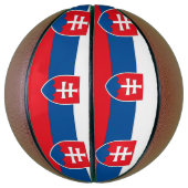 slowakische Flagge Basketball (Vertikal)