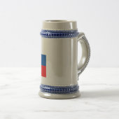 slowakische Flagge Bierglas (VorderseiteRechts)