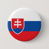 Slowakische Flagge Button (Vorderseite)