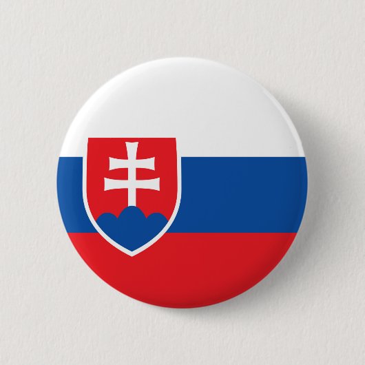 Slowakische Flagge Button (Vorderseite)