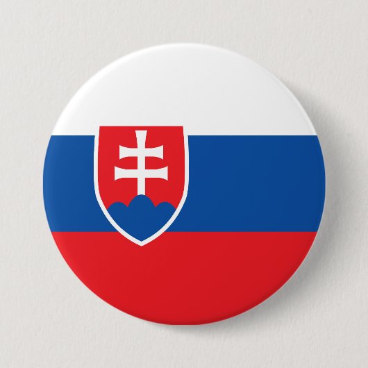 Slowakische Flagge Button (Vorderseite)