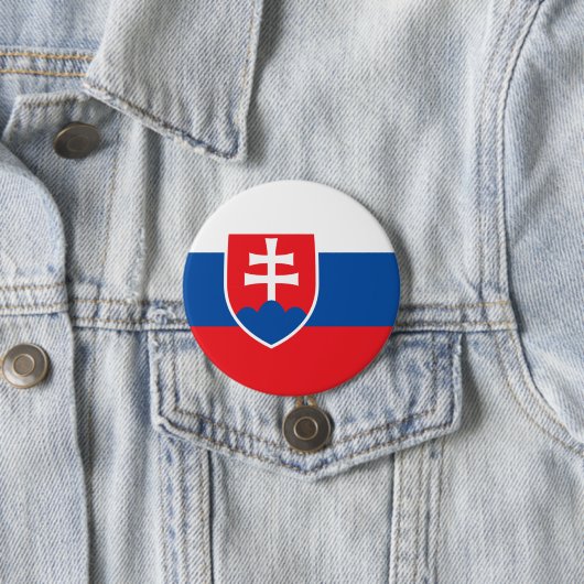 slowakische Flagge Button (Beispiel)