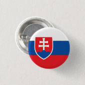 slowakische Flagge Button (Vorne & Hinten)