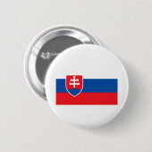 slowakische Flagge Button (Vorne & Hinten)