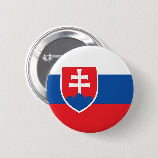 slowakische Flagge Button (Vorne & Hinten)