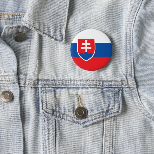 slowakische Flagge Button (Beispiel)