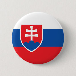 slowakische Flagge Button