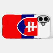 slowakische Flagge Case-Mate iPhone Hülle (Rückseite (Horizontal))