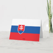 Slowakische Flagge Dankeskarte (Rückseite)
