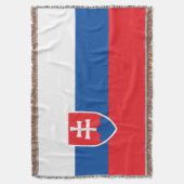 Slowakische Flagge Decke (Vorderseite Vertikal)
