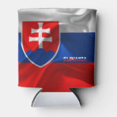 Slowakische Flagge Dosenkühler (Vorderseite)