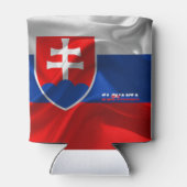 Slowakische Flagge Dosenkühler (Rückseite)