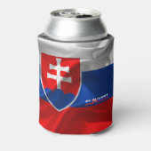 Slowakische Flagge Dosenkühler (Kanne Rückseite)