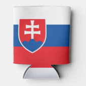 slowakische Flagge Dosenkühler (Vorderseite)