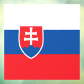 Slowakische Flagge Fensteraufkleber (Blatt 3)