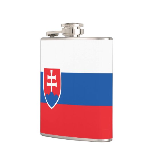 Slowakische Flagge Flachmann (Links)