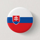 Slowakische Flagge, Flagge der Slowakei Button (Vorderseite)