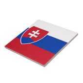 slowakische Flagge Fliese (Seite)