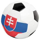slowakische Flagge Fußball (Dreiviertel)