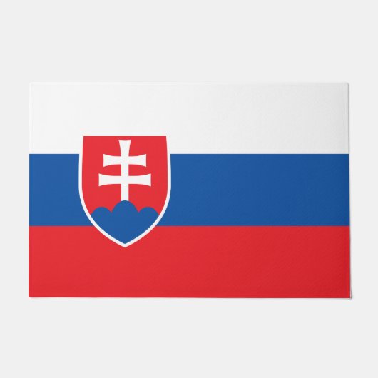 slowakische Flagge Fußmatte (Vorderseite)