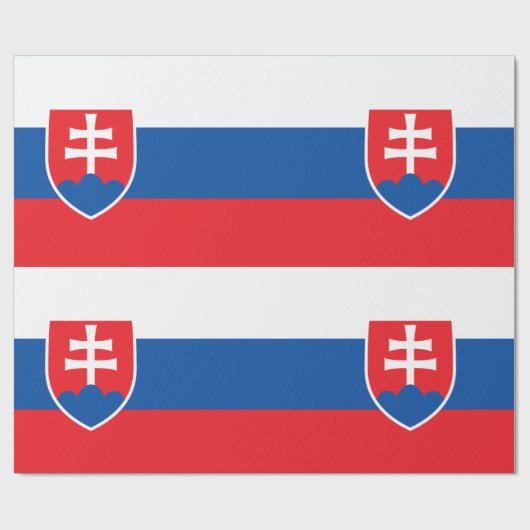 slowakische Flagge Geschenkpapier (Flach)