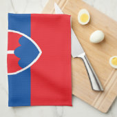 Slowakische Flagge Geschirrtuch (Viertel Falte)