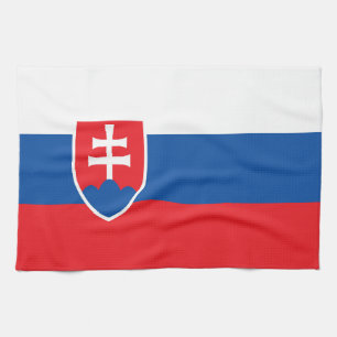 Slowakische Flagge Geschirrtuch