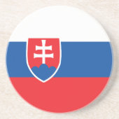 Slowakische Flagge Getränkeuntersetzer (Vorne)