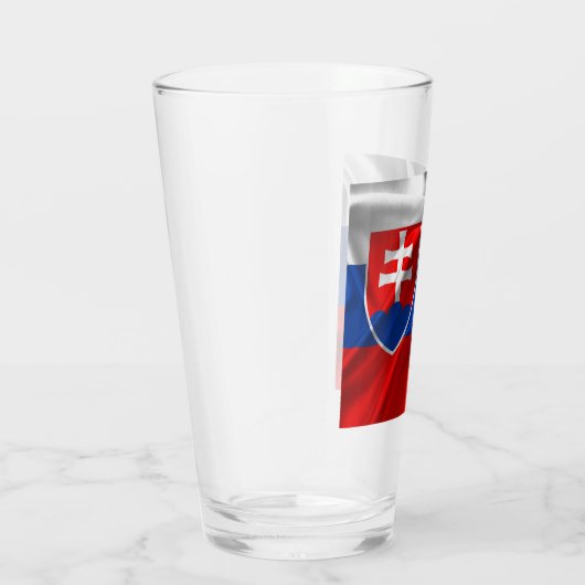 Slowakische Flagge  Glas (Rechts)