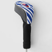 Slowakische Flagge Golf Headcover (angewinkelt)