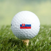 slowakische Flagge Golfball (Insitu T-Shirt)