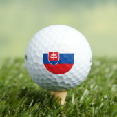 Slowakische Flagge Golfball (Insitu T-Shirt)