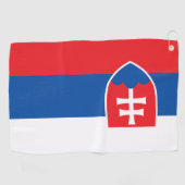 slowakische Flagge Golfhandtuch (Horizontal)