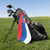 slowakische Flagge Golfhandtuch (Gras)