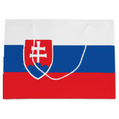 Slowakische Flagge Große Geschenktüte (Vorderseite)