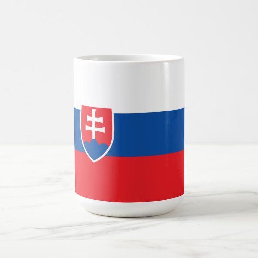 Slowakische Flagge Kaffeetasse (Mittel)