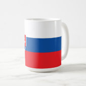 Slowakische Flagge Kaffeetasse (VorderseiteRechts)