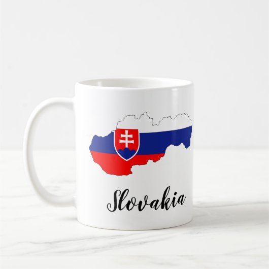 Slowakische Flagge Kaffeetasse (Links)