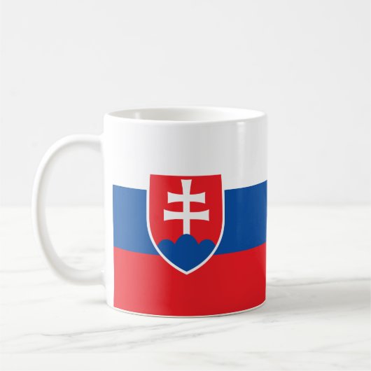 slowakische Flagge Kaffeetasse (Links)