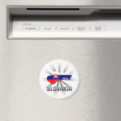 Slowakische Flagge Karte 2.0 Magnet (In Situ (Geschirrspüler))