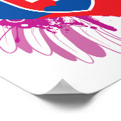 slowakische Flagge kaufen Poster (Ecke)