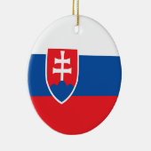 Slowakische Flagge Keramik Ornament (Rechts)