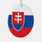 slowakische Flagge Keramik Ornament (Rechts)