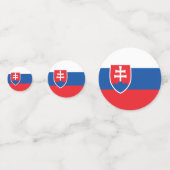 Slowakische Flagge Konfetti (Rückseiten)