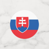 slowakische Flagge Konfetti (Klein Vorderseite)