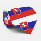 Slowakische Flagge Krawatte (Gerollt)