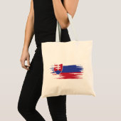 Slowakische Flagge - Kunst Tragetasche (Vorderseite (Produkt))