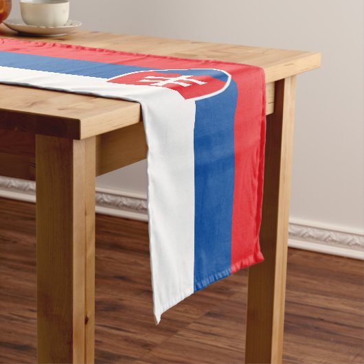 Slowakische Flagge Kurzer Tischläufer (Beispiel)