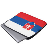 Slowakische Flagge Laptopschutzhülle (Vorne Knopf)